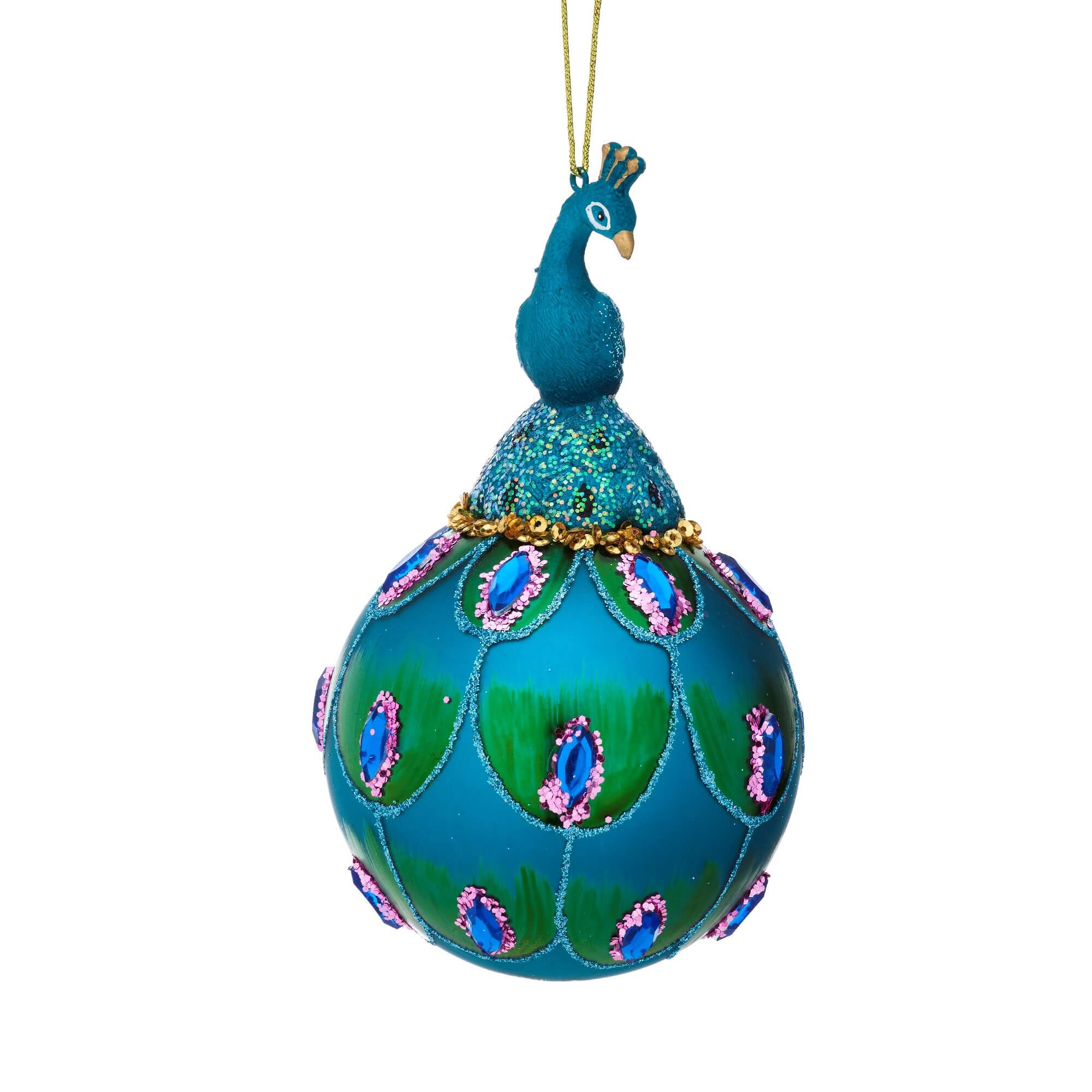 Turquoise Peacock - Décoration de Noël Sass & Belle